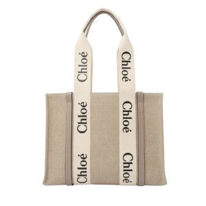 Chloe Woody Medium Tote Bag Musk Grey