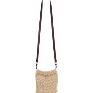 Lemaire Nylon Net Mini Crossbody Filt Net Bag Light Beige