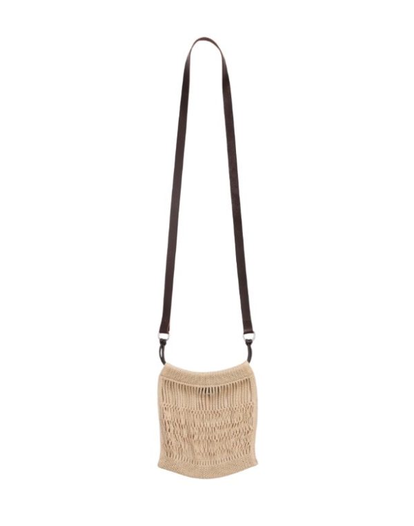 Lemaire Nylon Net Mini Crossbody Filt Net Bag Light Beige