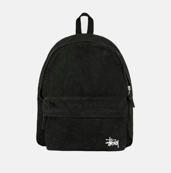 Stussy Canvas Backpack Washed Black