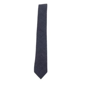Thom Browne Super 120S Twill Necktie Dark Grey