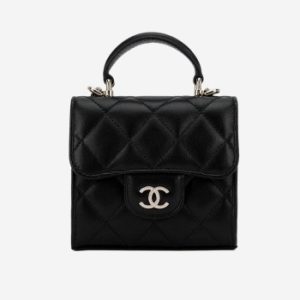 Chanel Clutch with Chain Lambskin & Gold Black