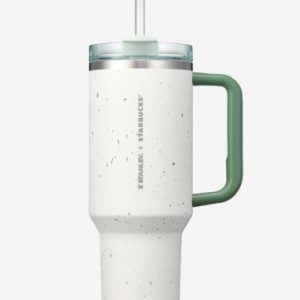 Starbucks 24 SS Stanley Green Pebble Quencher Tumbler 1183ml